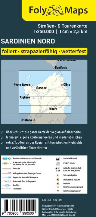 Produktbild FolyMaps Sardinien Nord