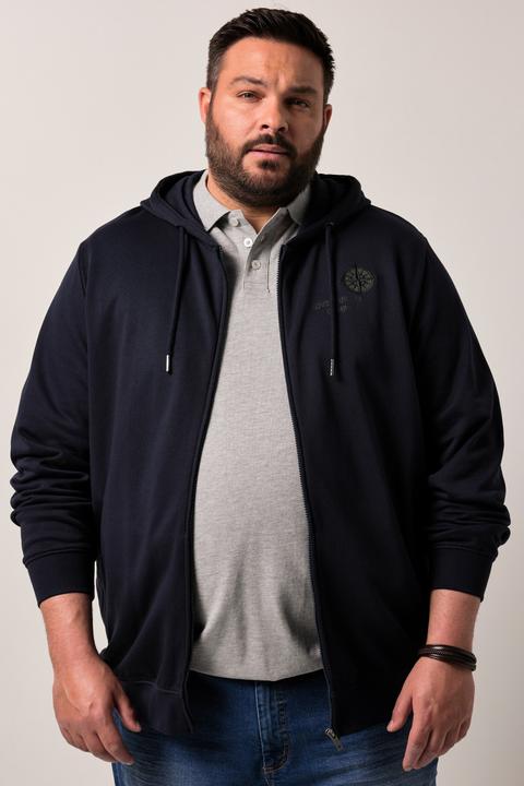 Actual product image Men+ Kapuzen-Sweatjacke, Print (4XL)