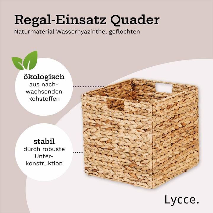 Actual product image Lycce Aufbewahrungskorb Casual Aufbewahrungskorb Wasserhyazinthe (33 cm)
