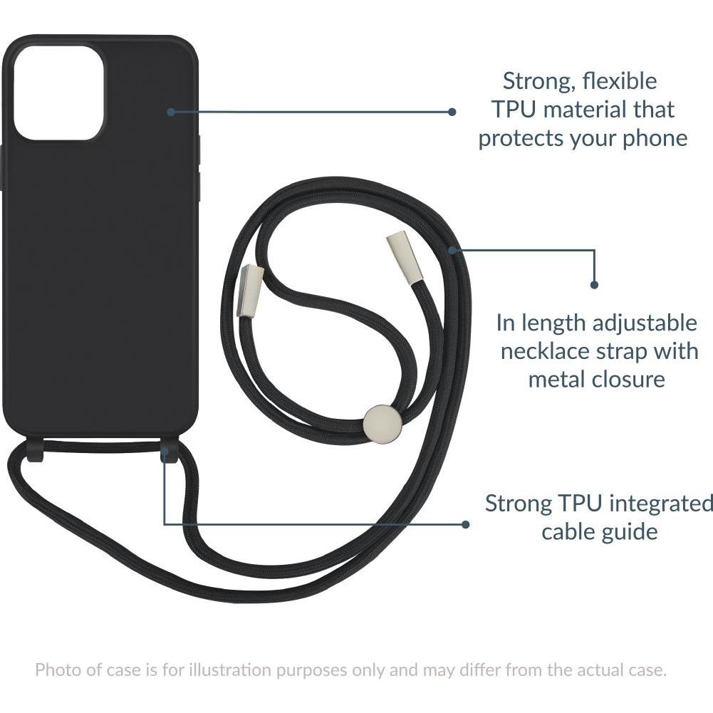 Thumbnail - Mobilize Lanyard Gelly Case (Apple iPhone 14 Pro), Smartphone Hülle, Schwarz