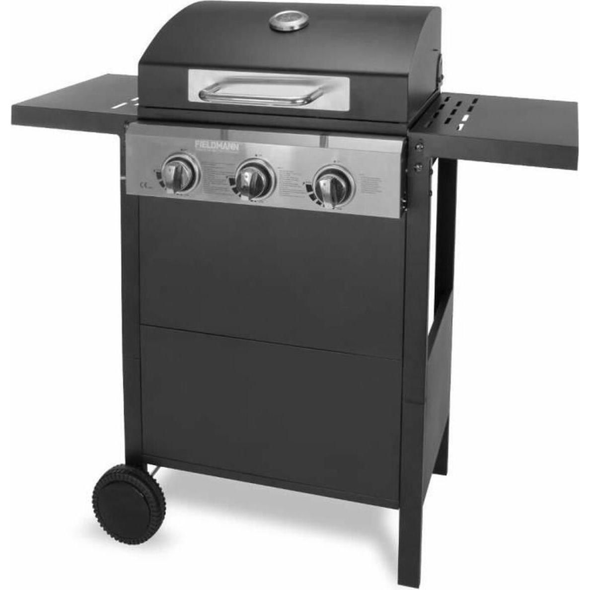 Fieldmann, Grill a gas, Grill gazowy FZG3003 Czarno-srebrny