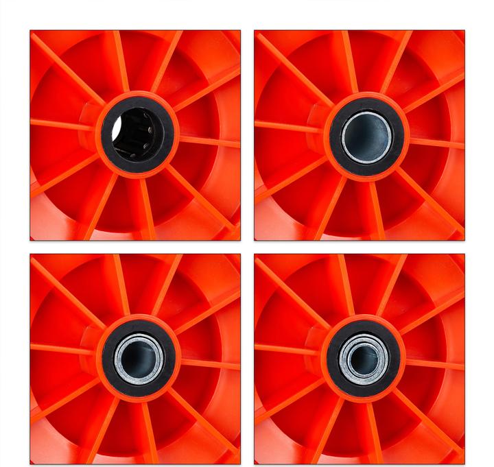 Actual product image Relaxdays Wheelbarrow Wheel 4., Solid Rubber