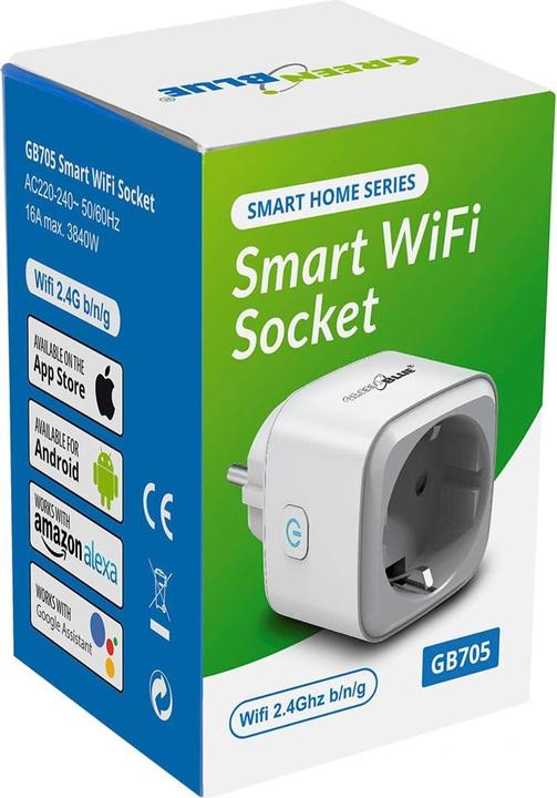 Produktbild Greenblue Remote controlled WIFI socket GB705