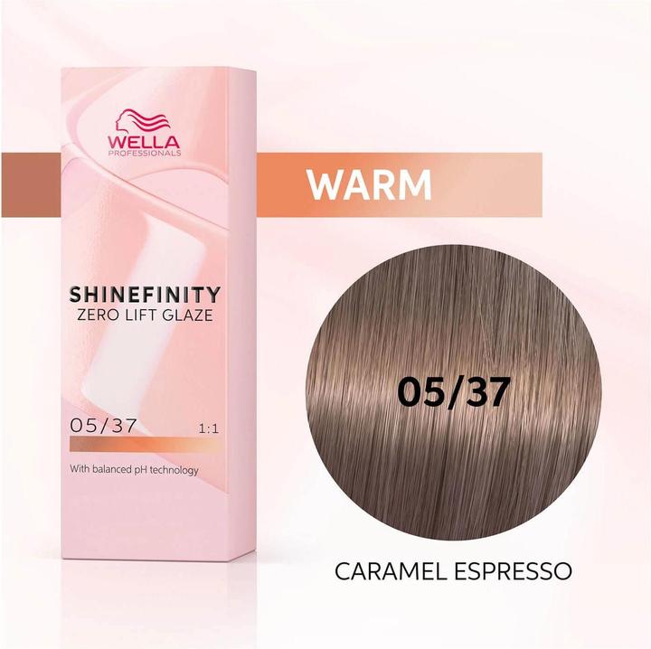 Actual product image Wella Shinefinity (Brown)