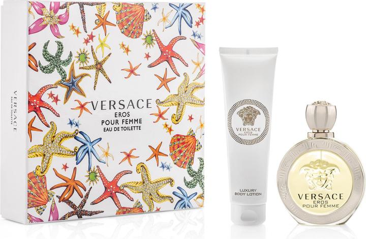 Versace Eros Pour Femme - EDT 100 ml + tÄ›lovÃ© mlÃ©ko 150 ml (Eau de Toilette, 100 ml)