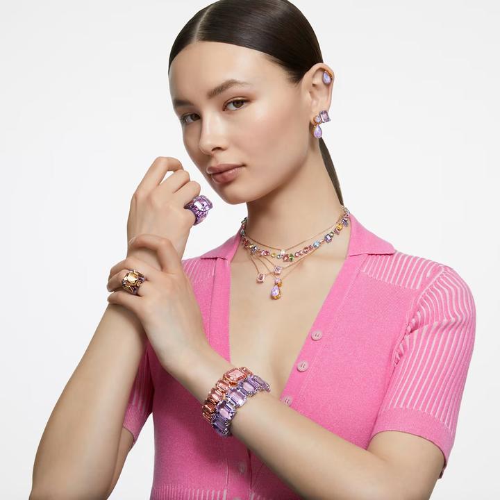 Produktbild Swarovski Chroma Cocktail Ring Violett Gold (52)