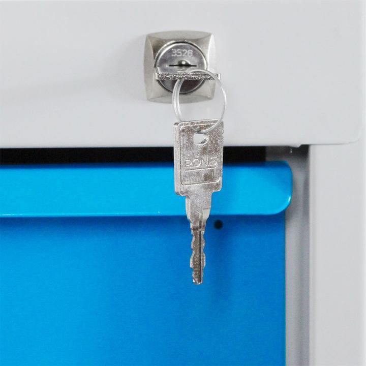 Actual product image ADB Mobile workbench with perforated wall (130 cm, 60 cm)