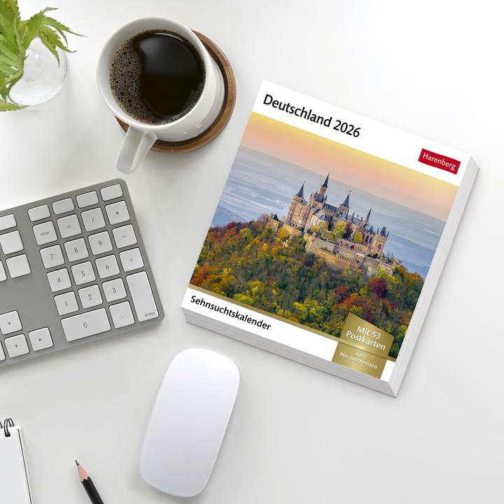 Image du produit Deutschland Sehnsuchtskalender 2026 - Wochenkalender mit 53 Postkarten