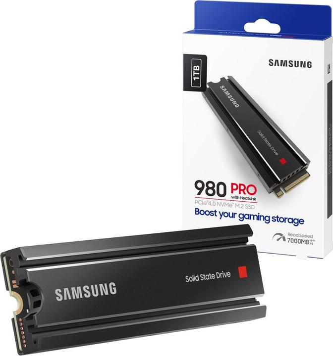Produktbild Samsung 980 Pro mit Heatsink (1000 GB, M.2 2280)