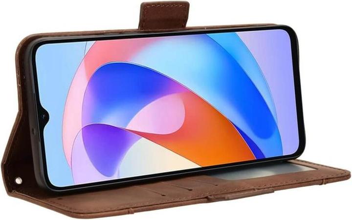 Actual product image Cover-Discount Honor Magic6 Lite - Case many card slots brown (Honor Magic6 Lite)