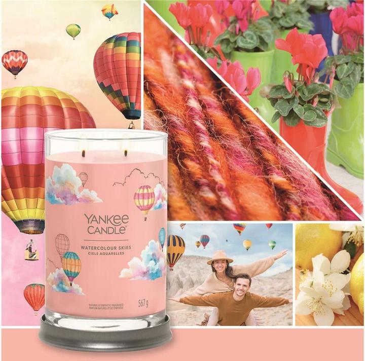 Actual product image Yankee Candle Watercolour Skies Signature Large Tumbler Scented Candle