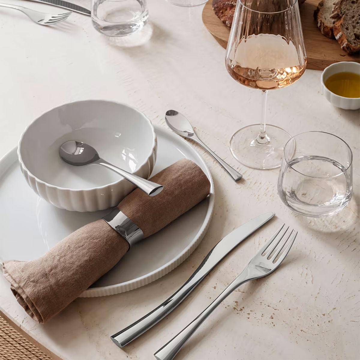 Thumbnail - Georg Jensen Cobra Menümesser, Besteck, Silber