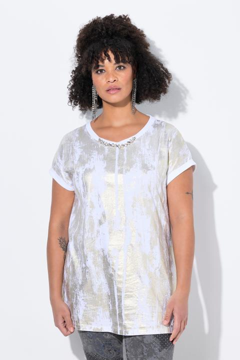Produktbild Miamoda T-Shirt, Golddruck, Kette am Ausschnitt (54)