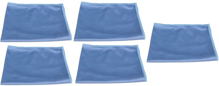 Produktbild Edi Baur Fensterreinigungstuch Crystal 5 Stück, Blau (5 Stk.)