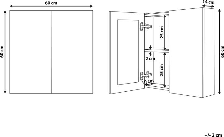 Produktbild Beliani Navarra (60 x 60 x 60 cm)