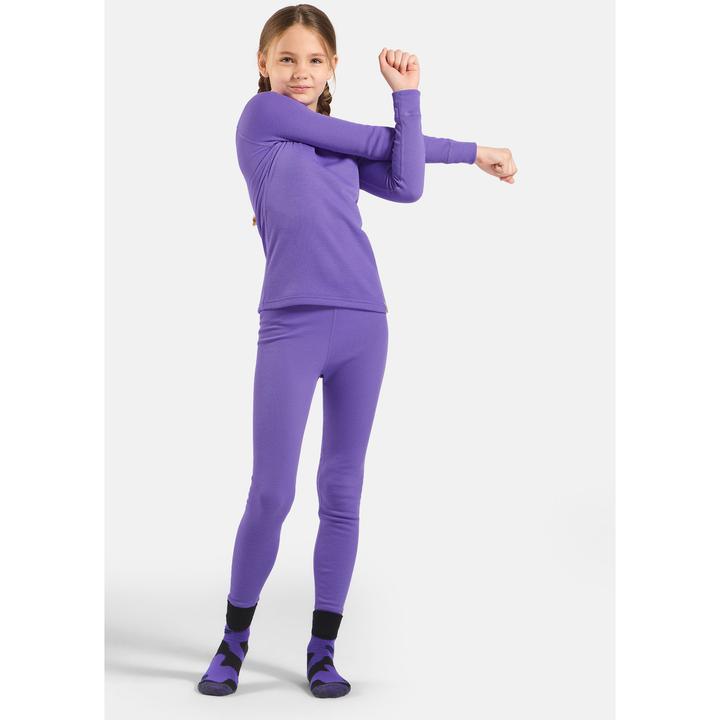 Actual product image Odlo Kid's Base Layer Top Crew Neck L/S Active Warm Eco (164)