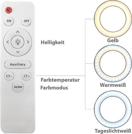 Produktbild Somikon XL-LED-Ringlicht mit Smartphone-Halter (Ringlicht)