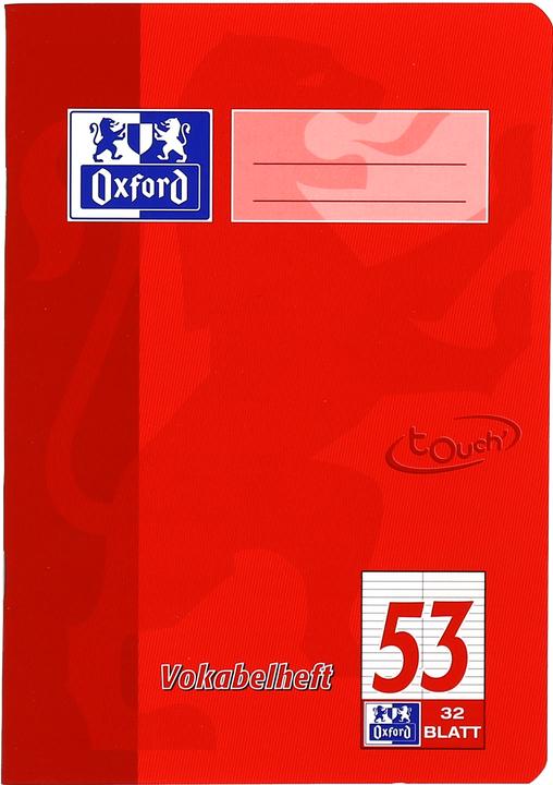 Actual product image Oxford Vocabulary book "TOUCH", A5 (A5, Lined)