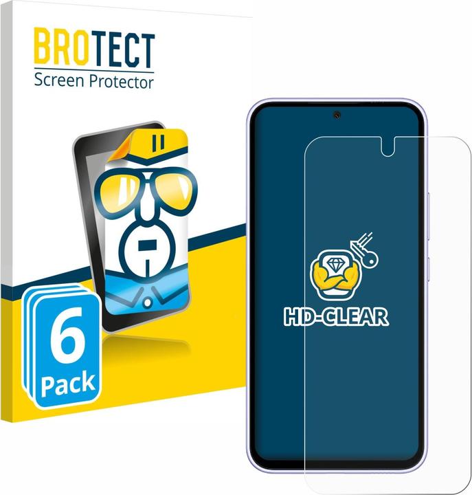 Actual product image BROTECT Screen Protector Clear (6 Piece, Samsung Galaxy A54 5G)