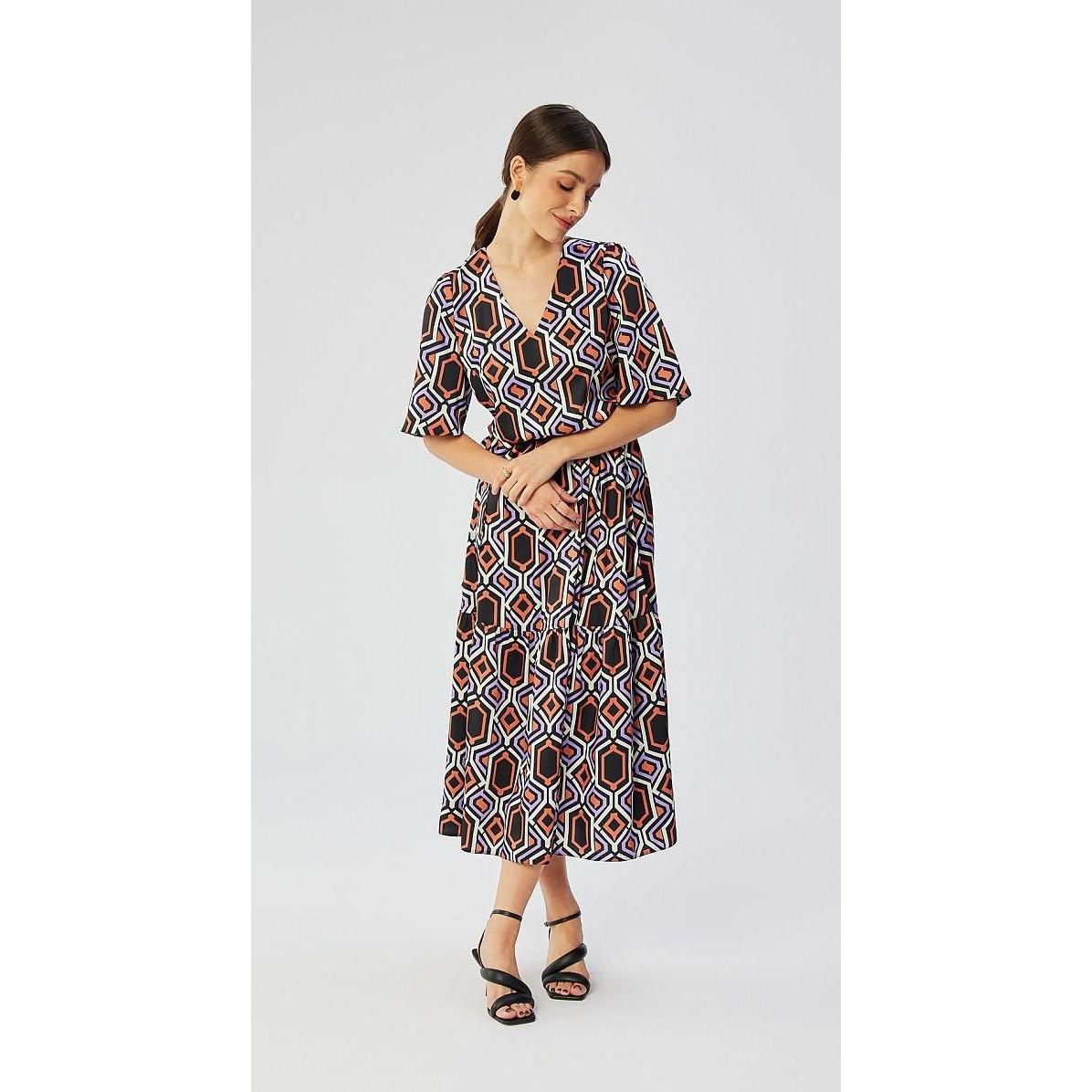 Stylove, Damen, Kleider, Alltagskleid, Mehrfarbig, (S)