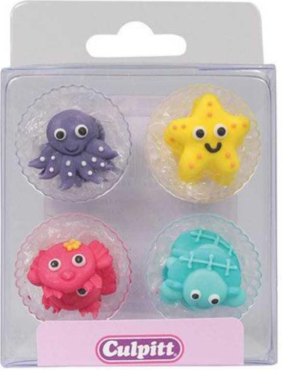 Actual product image Culpitt Sugar decoration sea creatures Pkg/12 (12 pcs.)