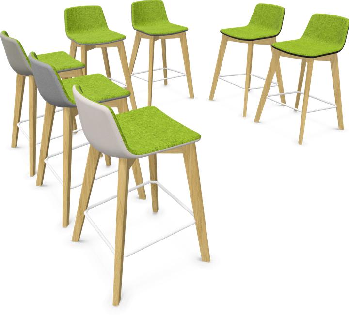 Actual product image Narbutas Twist & Sit Bar Stool