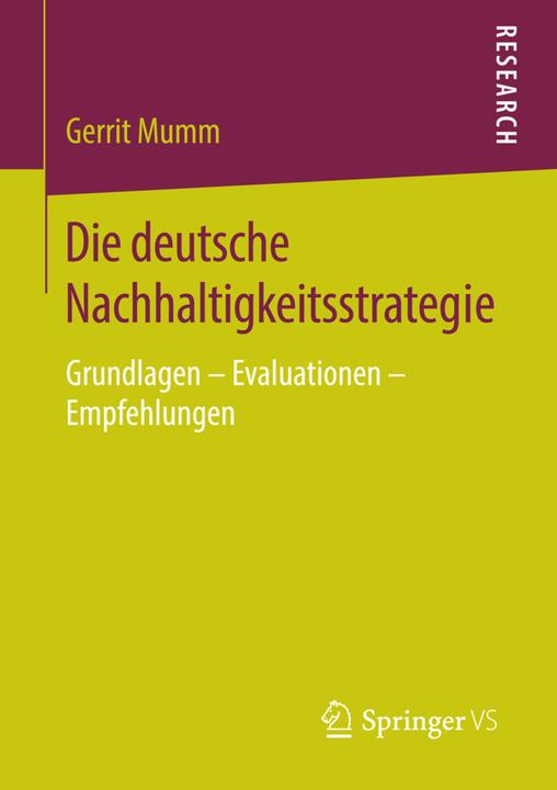Produktbild Die deutsche Nachhaltigkeitsstrategie (Deutsch, Gerrit Mumm, 2016)
