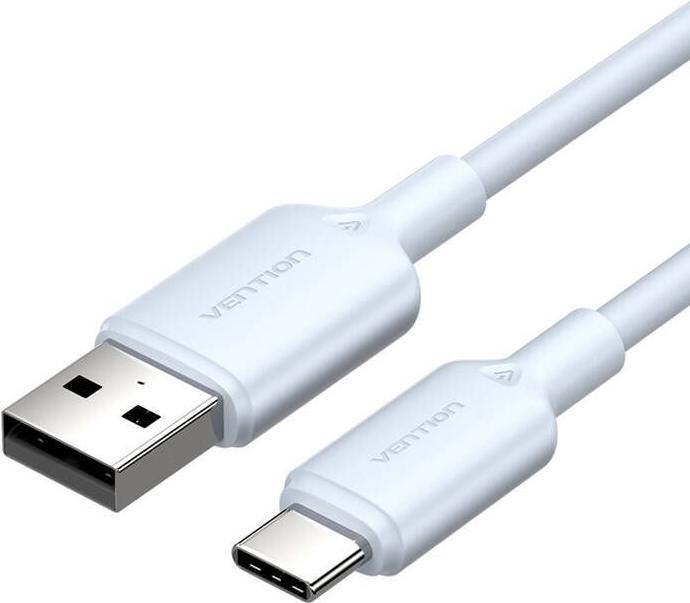 Actual product image Vention USB 2.0 A to USB-C 3A cable CTQLF 1M (blue) (1 m, USB 2.0, 60 W)
