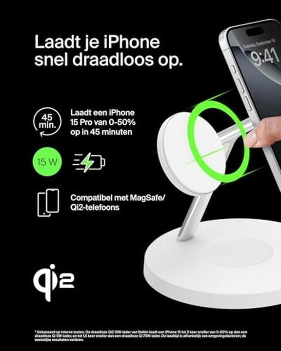 Produktbild Belkin Boost Charge Pro Qi2 3in1 (15 W)