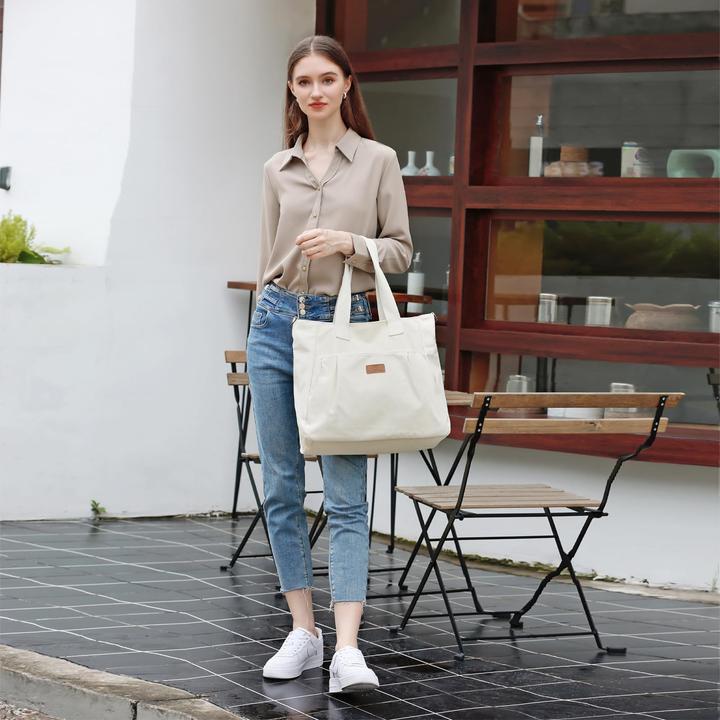 Produktbild Only-Bags.Store Handtasche Leinwand Umhängetasche, Taschen Strand Tasche Umhängetasche