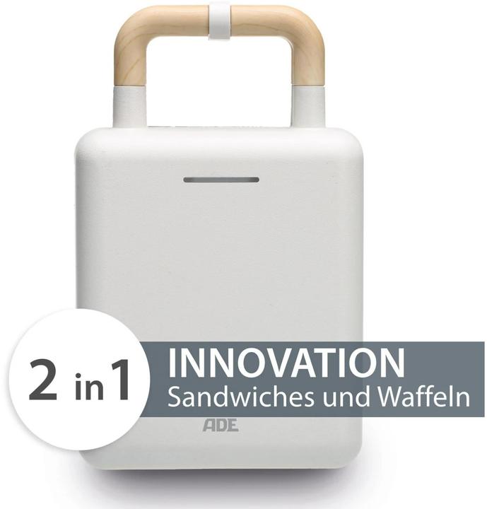 Actual product image ADE Waffle Iron White