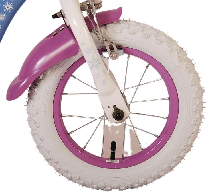 Produktbild Disney Frozen 2 Kinderfiets - Meisjes - 12 inch - Blauw/Paars - Twee handremmen (12")
