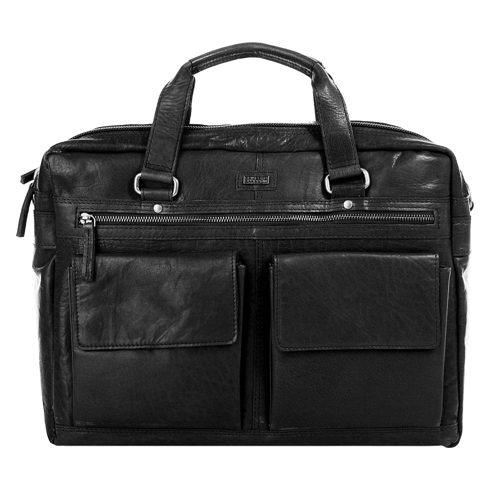 Spikes & Sparrow, Handtasche, Aktentasche, Schwarz