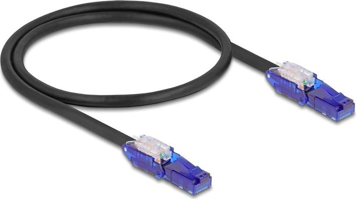 Actual product image Delock RJ45 network cable Cat.6 UTP with 180° angled connector (UTP, CAT6, 0.50 m)