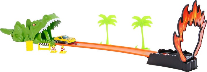 Actual product image Action stunt track crocodile with die-cast car 68cm