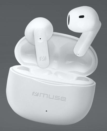Immagine prodotto Muse | Auricolari True Wireless | M-270 TWS | Bluetooth | Bianco (16 h, Senza fili)