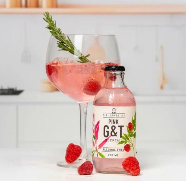 Immagine prodotto Sir. James 101 PINK GIN & TONIC Mocktail Cassa senza alcool (12 x 25 cl)