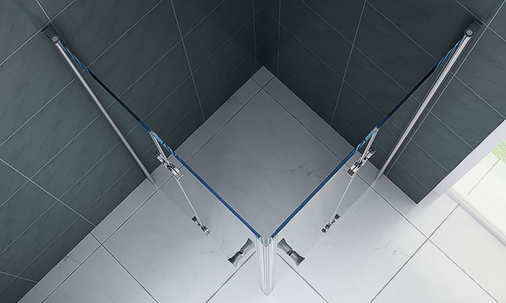 Image du produit Jet-Line Douche pliante 100x100x200cm verre clair (95 cm, 95 cm, 200 cm)