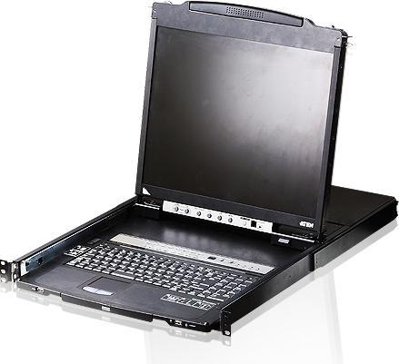 Produktbild Aten CL5808N FR Dual Rail KVM-Switch 8-Port, 19"-LCD (PS/2-USB VGA) FR-Layout
