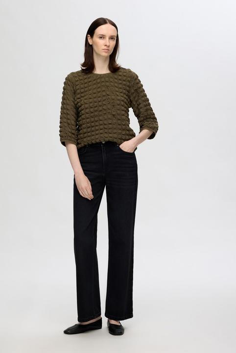 Actual product image Selected Textured top with 3/4-length sleeves (XS)