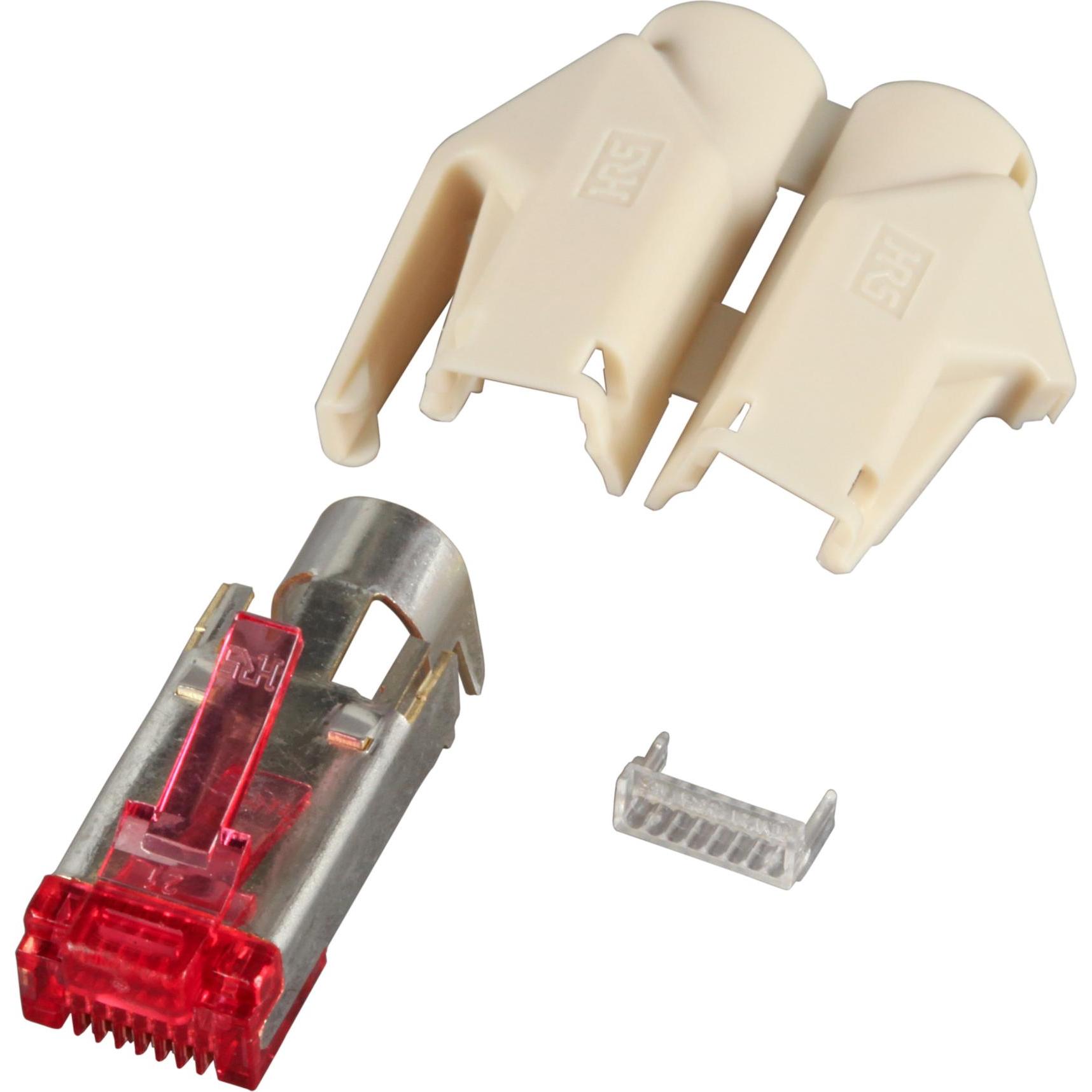 EFB Elektronik Produttore: HIROSE RJ45 Spina Hirose STP, TM21 beige, 100 pezzi, 3 elementi, Cat. 6 Canale Cla..., Accessori di rete