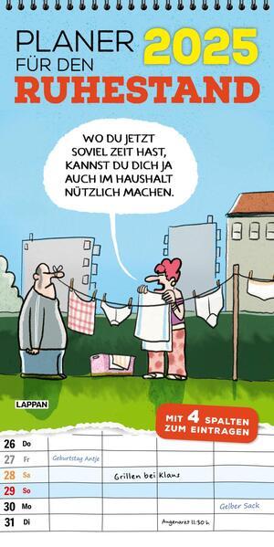 Produktbild Planer für den Ruhestand 2025: 4 Spalten für jeden Monat