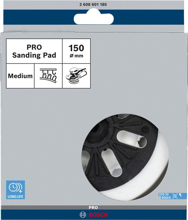 Produktbild Bosch Professional Zubehör Schleifteller mittelhart, 150 mm, für GEX 125-150 AVE, GEX 150