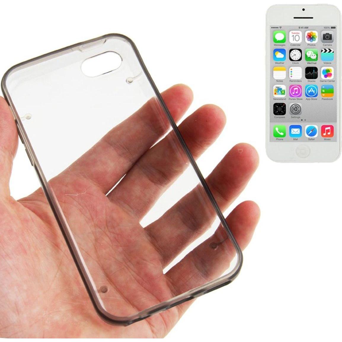 Thumbnail - König Design Schutzhülle Hard Case für Handy Apple iPhone 5C Grau (Apple iPhone 5c), Smartphone Hülle, Grau