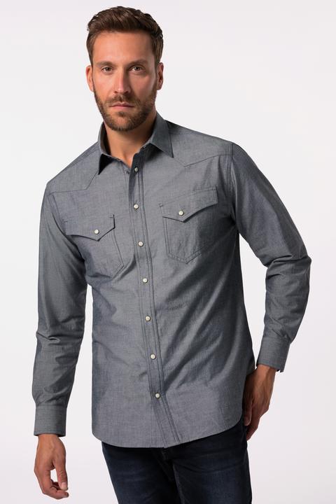 Produktbild JP1880 Hemd, Langarm, Cowboy, Kentkragen, Modern Fit (XXL)