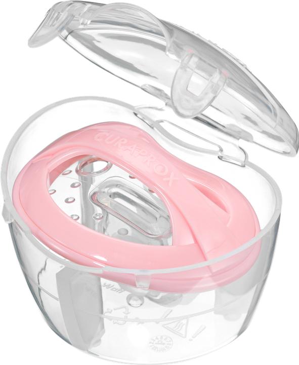 Curaprox Baby Schnuller Gr0 rosa (1x, 0 - 12 Mesi)