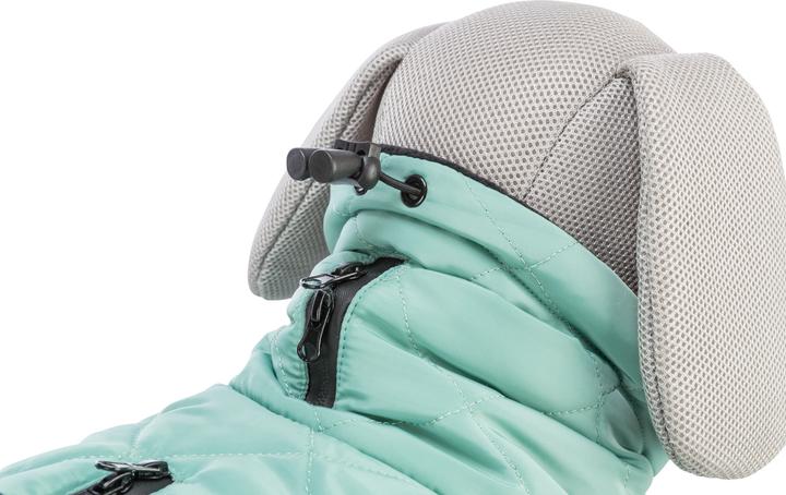 Actual product image Trixie CityStyle Oslo coat, recycled, M, 45 cm, Jade (M, Dog coat)