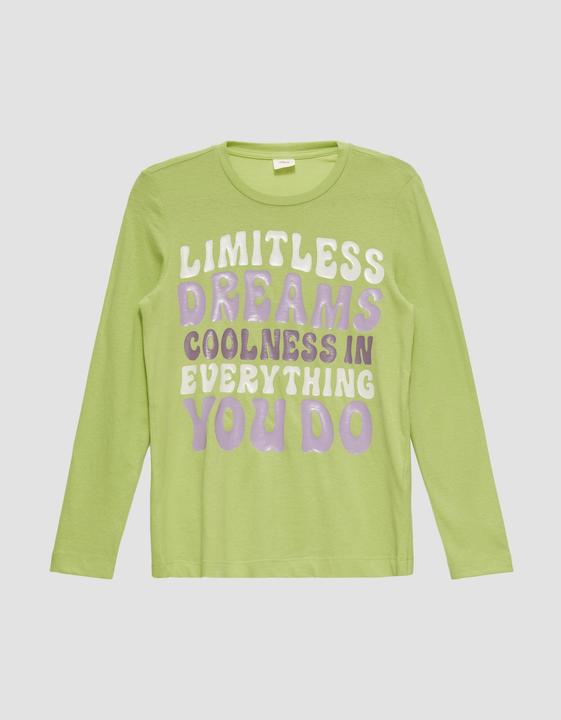 Produktbild S.Oliver T-Shirt Longsleeve im Loose Fit mit Frontprint (S)