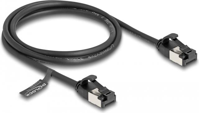 Immagine prodotto Delock Cavo RJ45 maschio-maschio Cat.8.1 flessibile 1 m nero (U/FTP, CAT8.1, 1 m)
