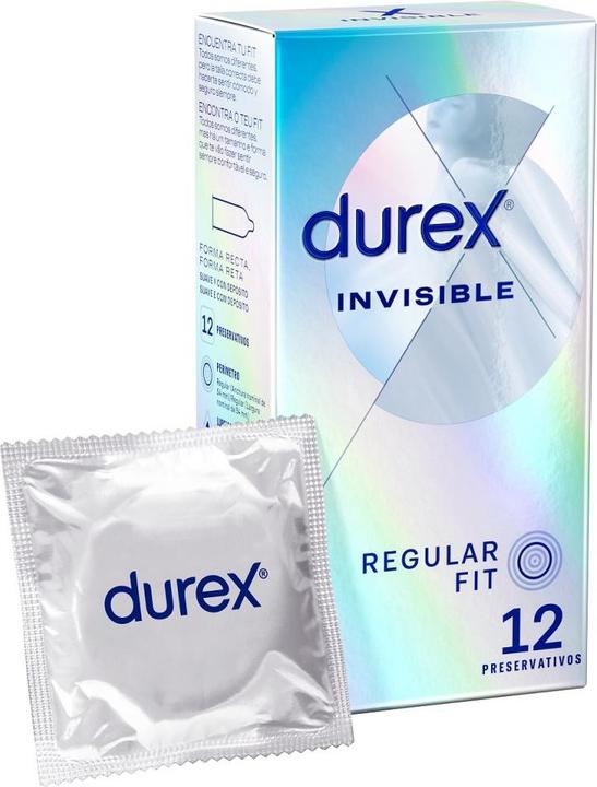 Actual product image Durex Invisible Extra Fine 12 Units (12 pcs.)